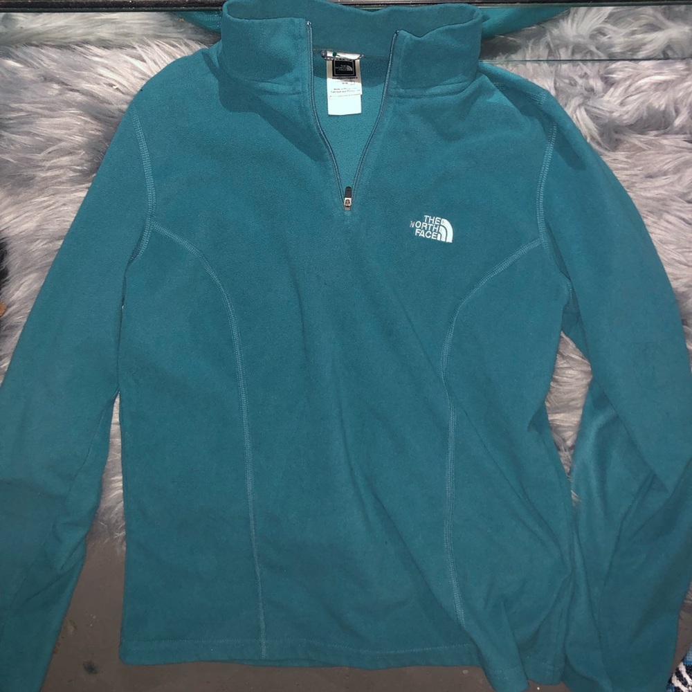 North face teal pullover